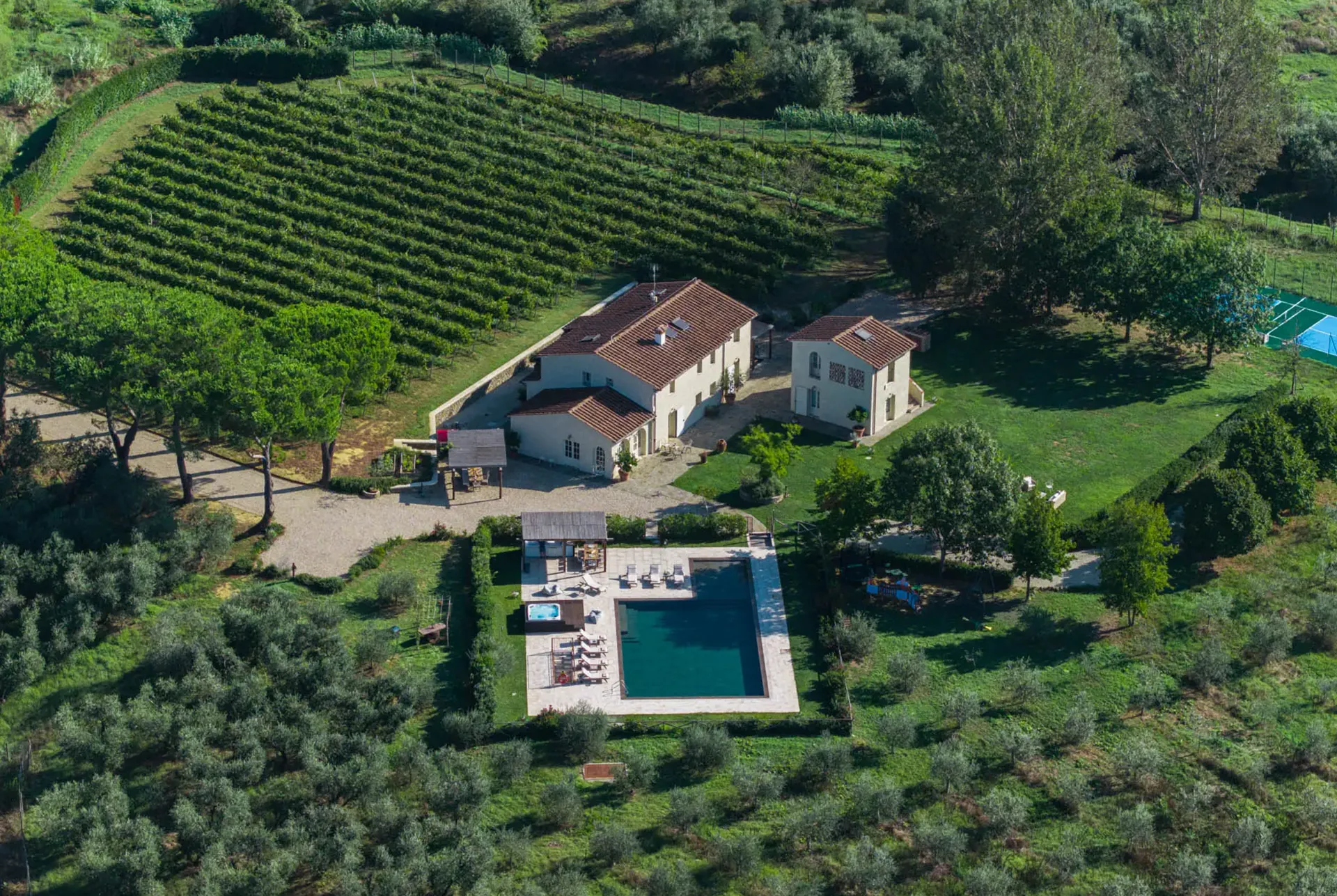 PISCINA PRIVATA VILLA IL GAMBERAIO